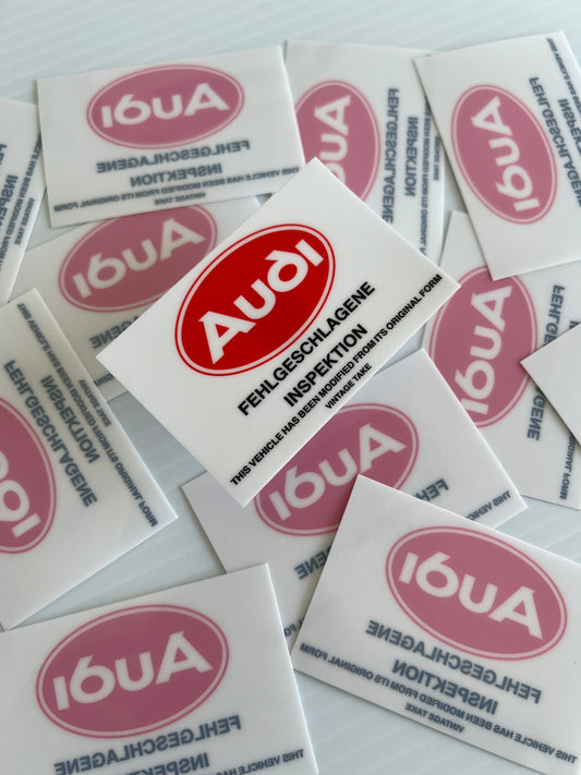 Audi Failed Inspection