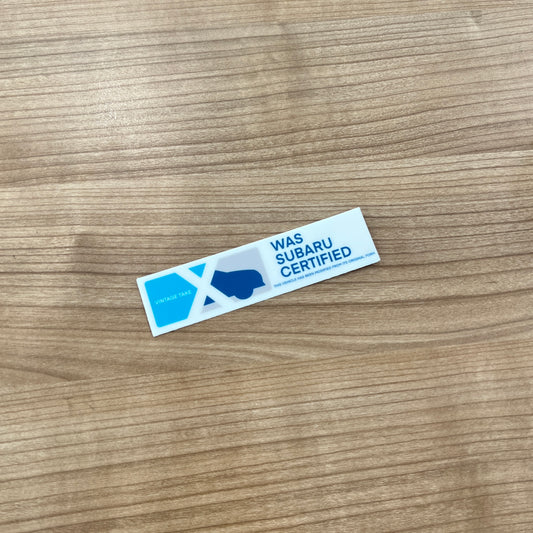 SUBARU WAS Certified