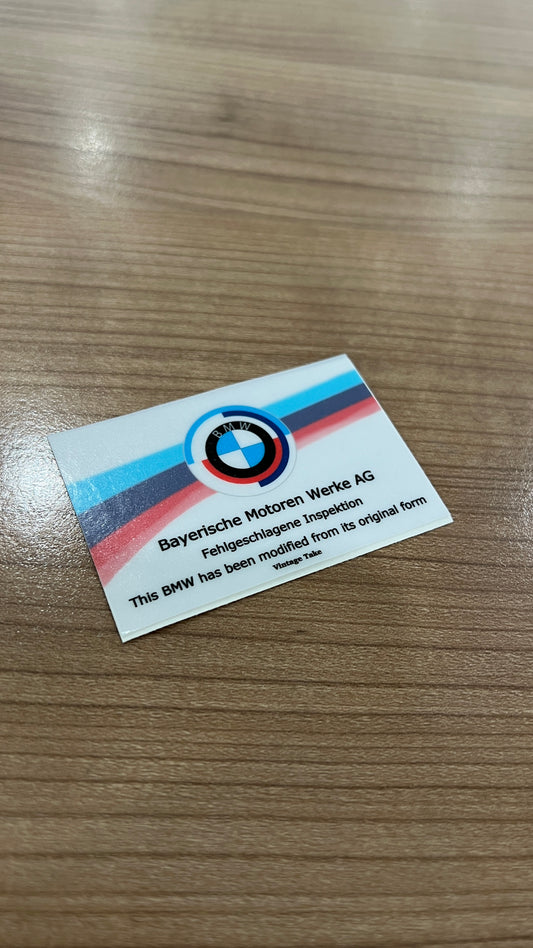 BMW Fail Inspection V1