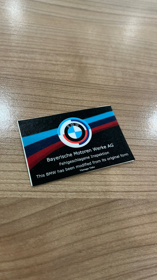 BMW Fail Inspection V1