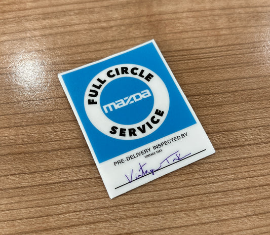 Mazda Service decal