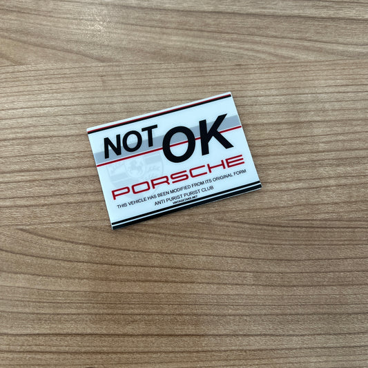 PORSCHE NOT Ok V3