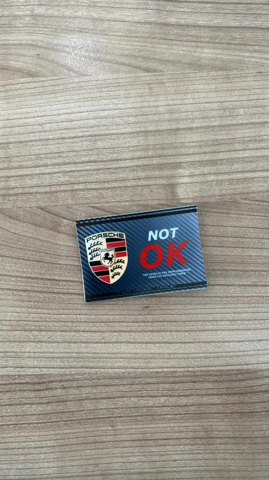 PORSCHE NOT Ok V1