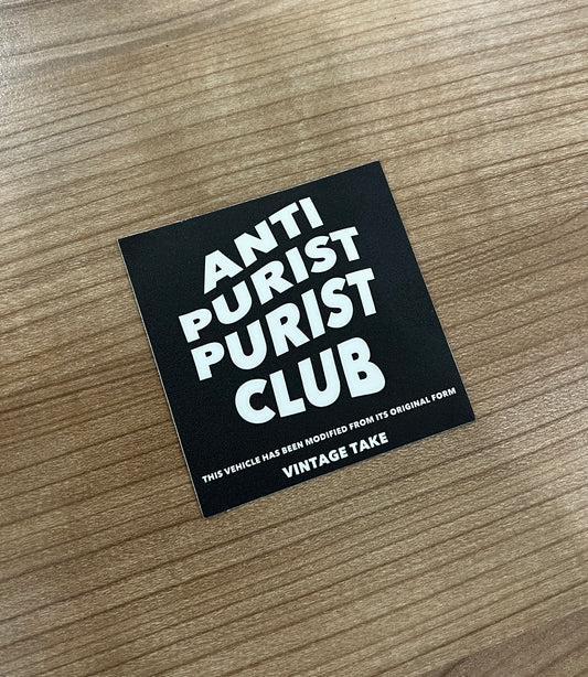 Anti Purist Purist Club