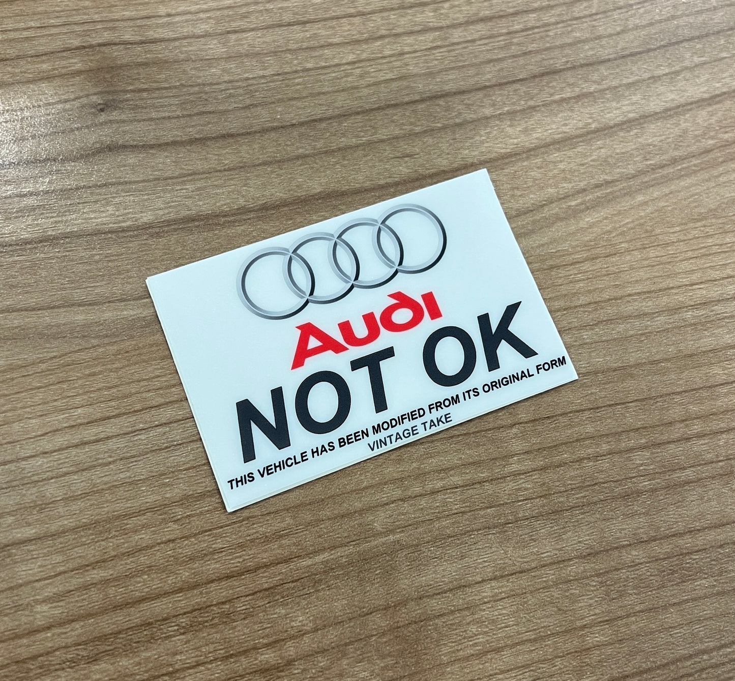 Audi Not Ok